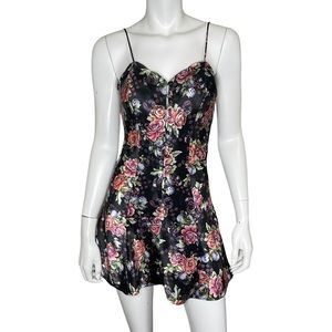 Vintage gold label Victoria’s Secret floral satin nightgown size S